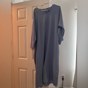 Elegant light blue Abaya/ Jelbaab/ tunic/ Maxi Dress